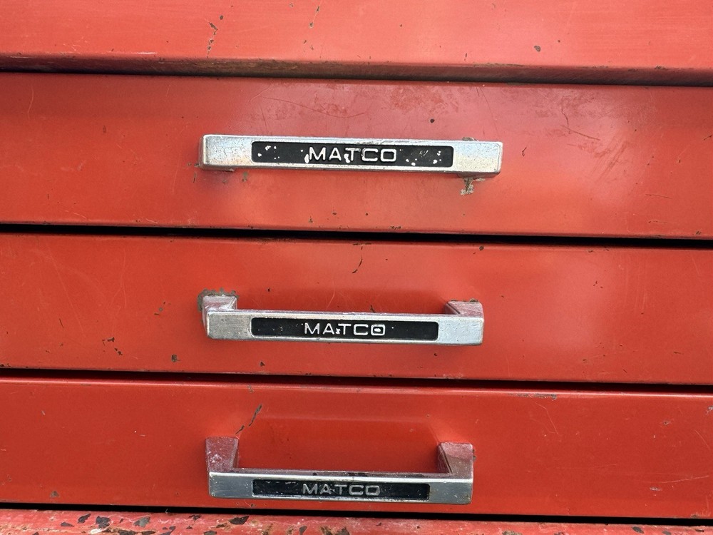 🔴 MATCO TOOLS 3 -DRAW METAL TOOL BOX U.S.A.