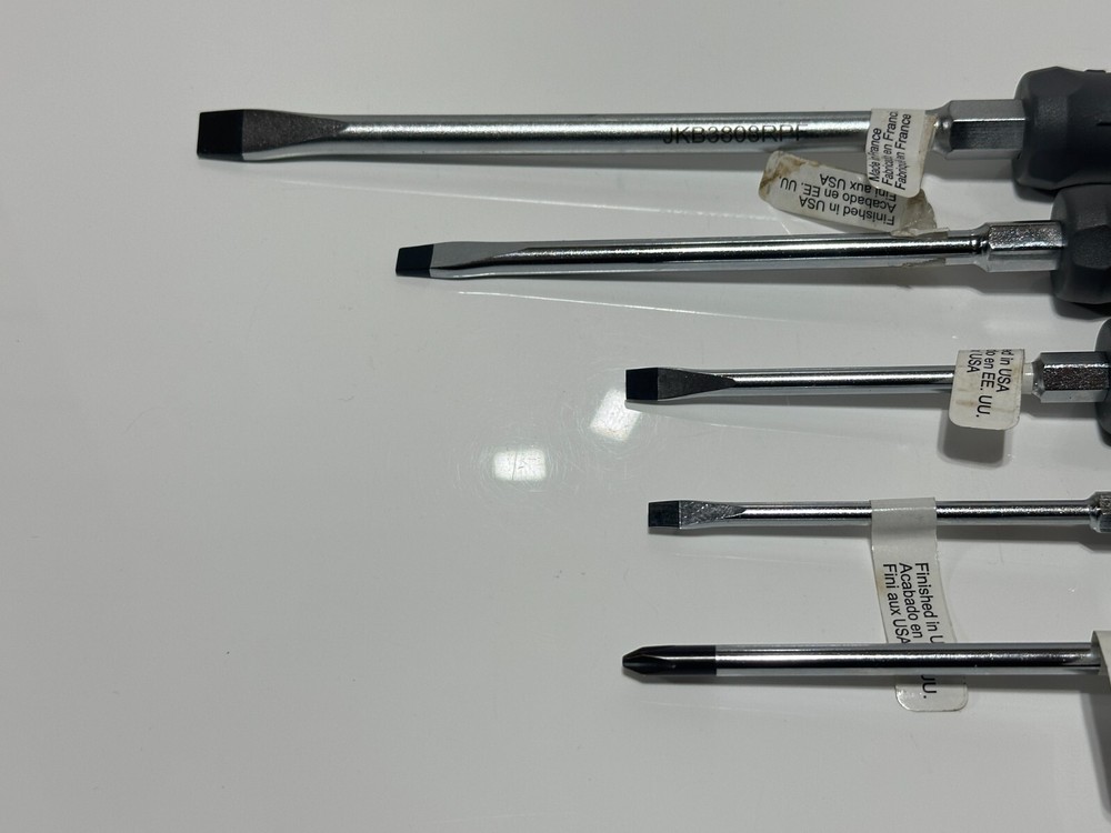 NEW Proto Tools 5pc Phillips & Flat Slotted Screwdriver Set w/ Comfort Handle