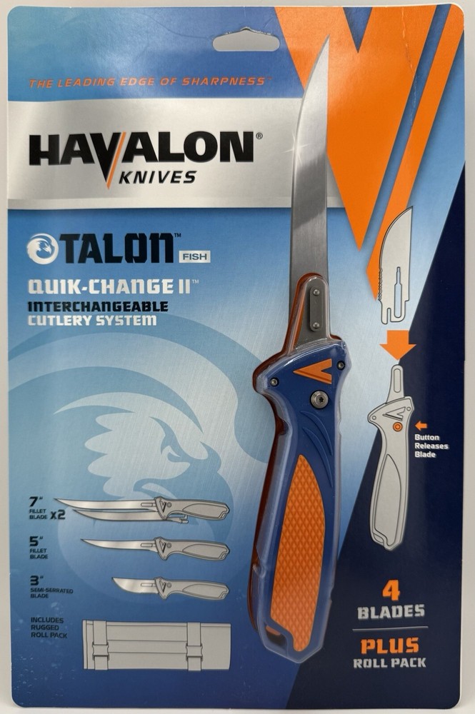 Havalon Talon Fish Quick-Change II w 4 Blades & Roll Pack