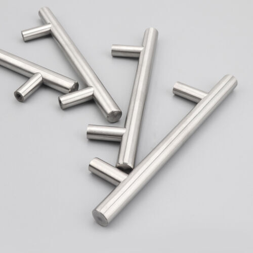 30Pack Brushed Nickel Kitchen Cabinet Handles Stainless Steel Drawer T Bar Pulls