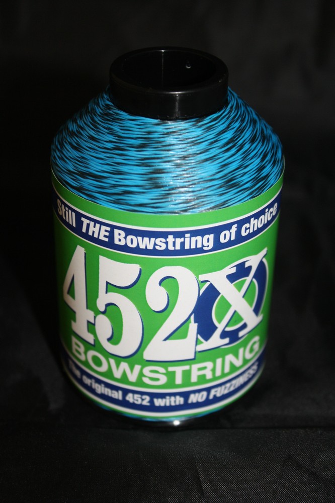BCY 452X Bowstring Material 1/4lb Electric Blue & Black Speckled Bow String