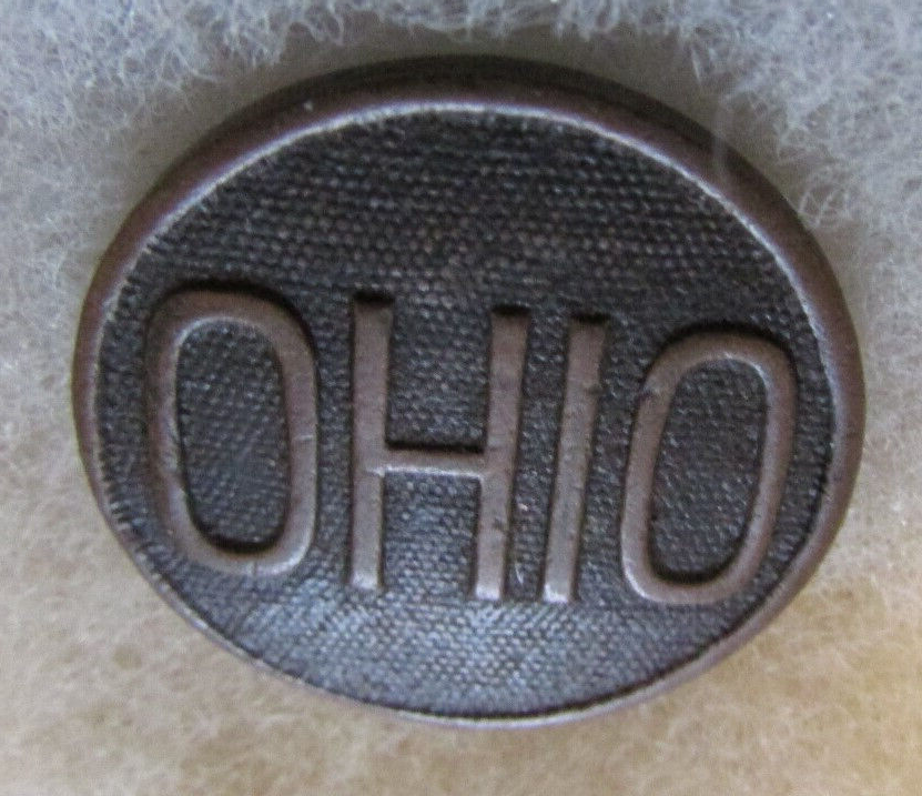 WW1 US Army (Ohio) State Collar Disc. Good nut and screw post.