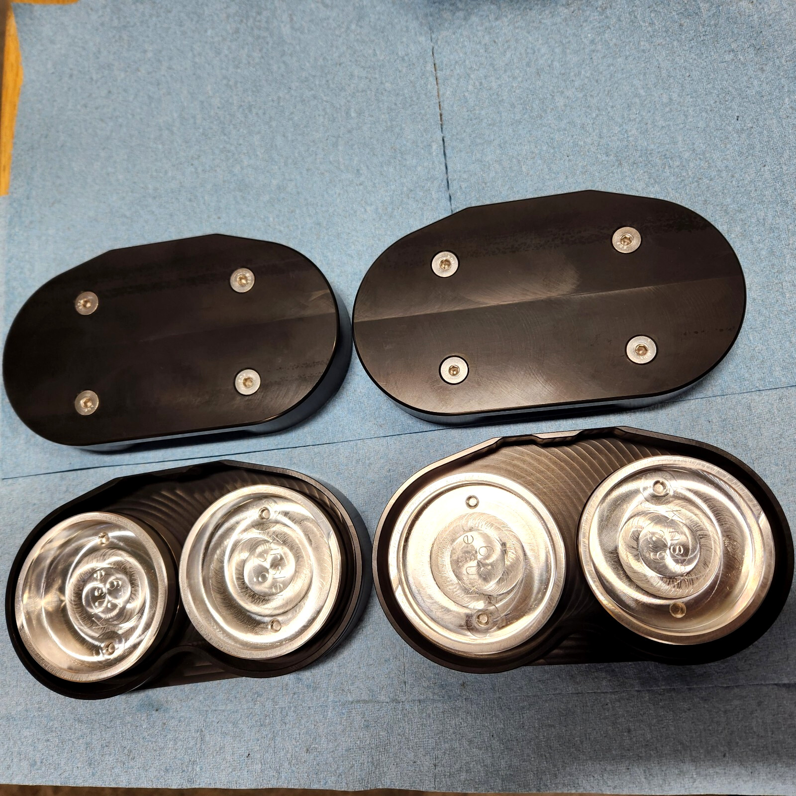 Sprint Car Kinsler 2.9" injection billet alum. wash plug kit - new product