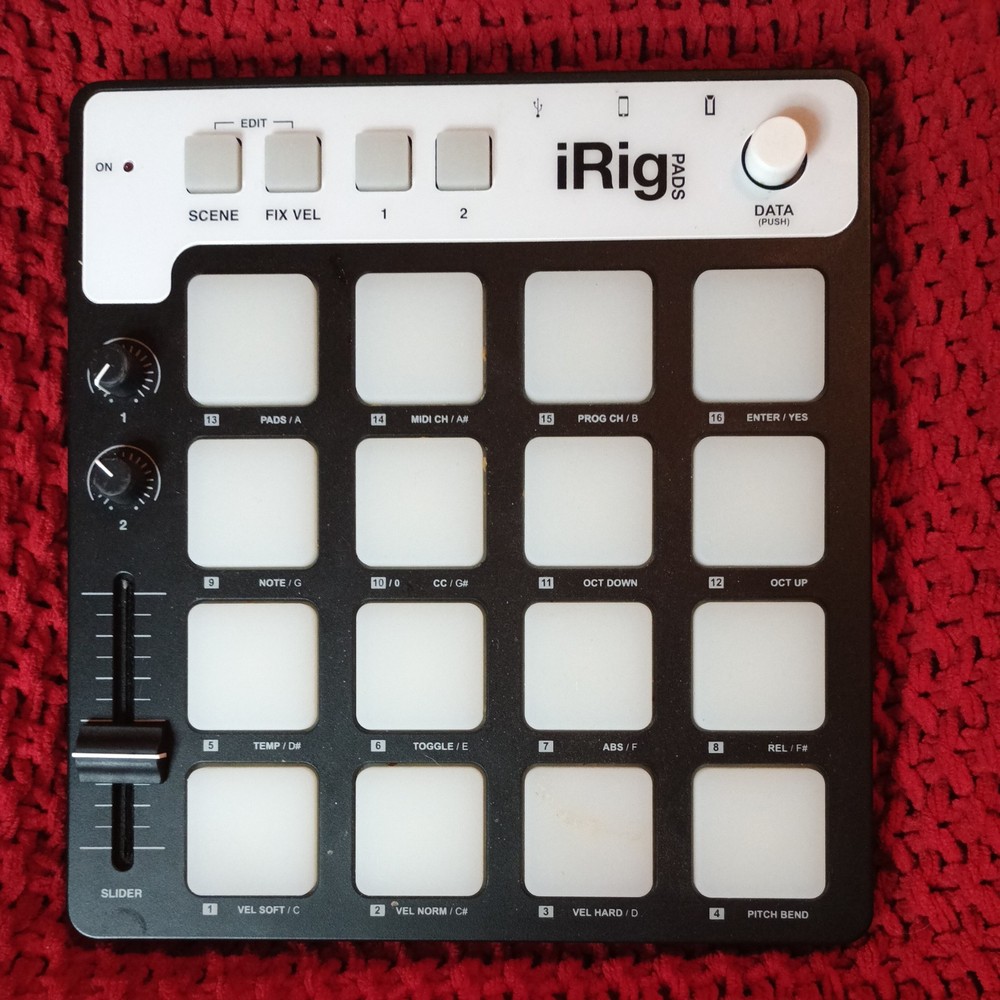 IK Multimedia iRig Pads MIDI groove controller for iPhone, iPad Mac Untested