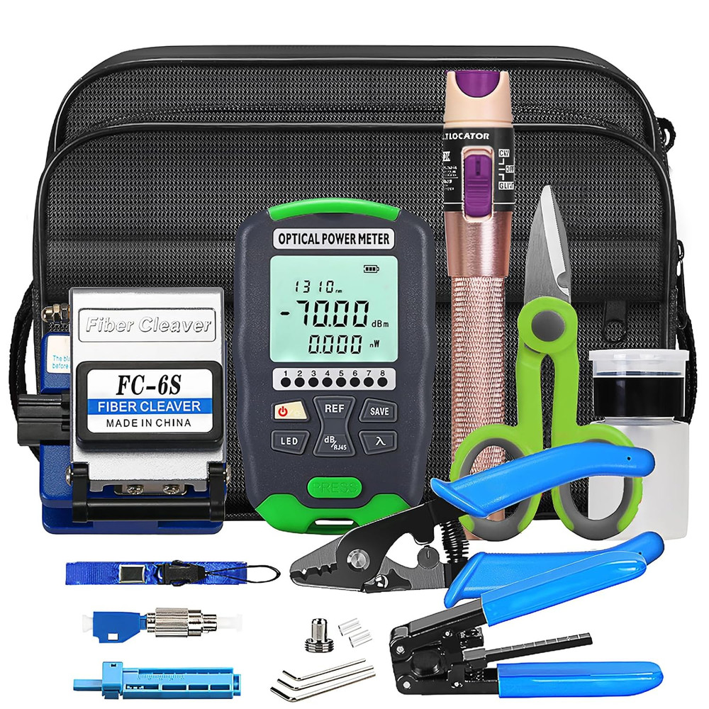 Fiber Optic Termination Tool Kit FTTH Cable Cold Welding Tool Set with 6S Optica