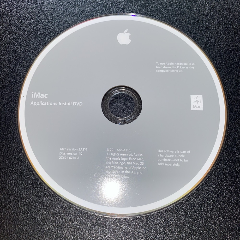 Apple iMac Mac OS X 10.6.6 Install DVD & Application Install DVD from 2011