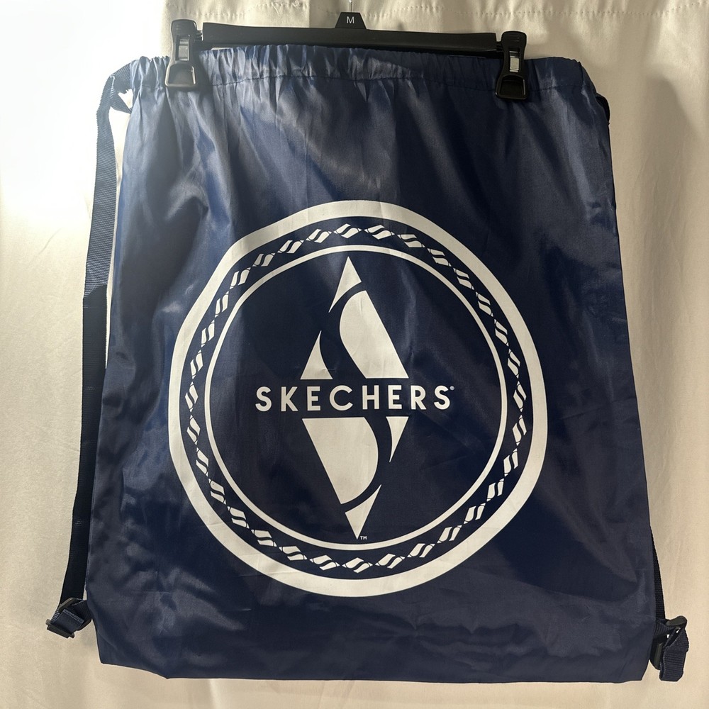 Skechers Drawstring Gym Bag Navy & White Polyester