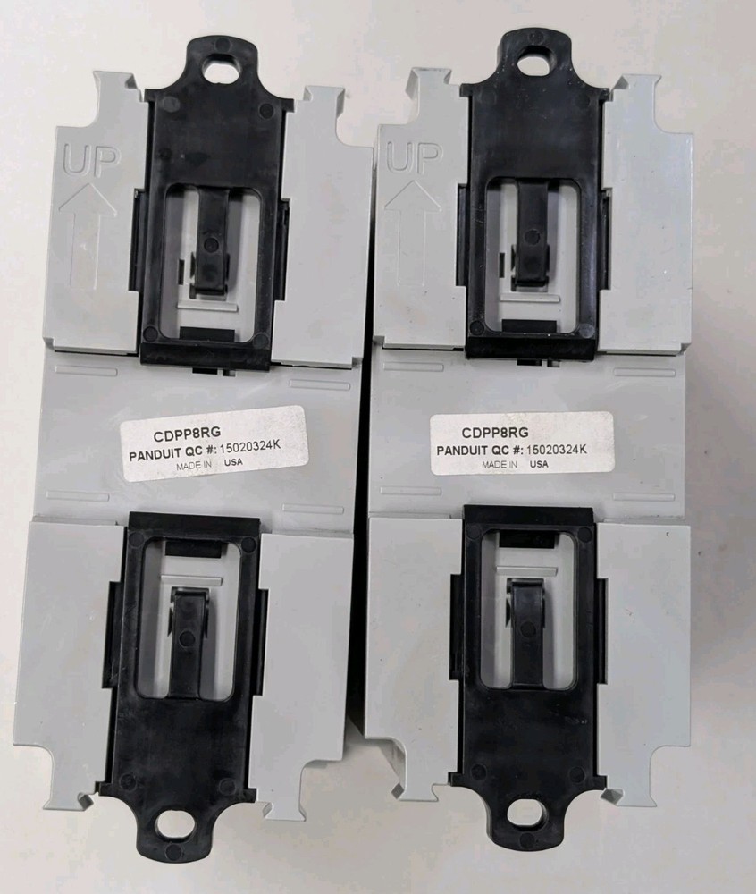 New Panduit CDPP8RG DIN Rail Shielded Patch Panel - No Box