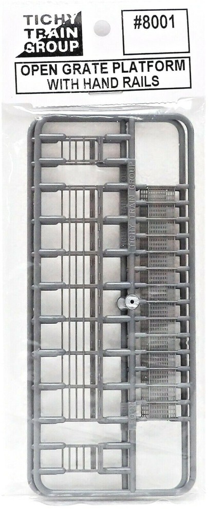 HO Scale Tichy Train Group 8001 Open-Great Platforms with Handrails pkg (2)