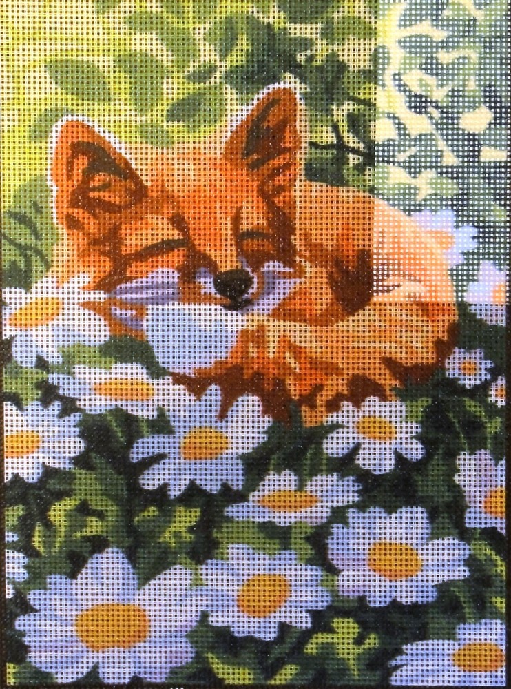 "Fox"  Printed Needlepoint Tapestry  Kit  6328K