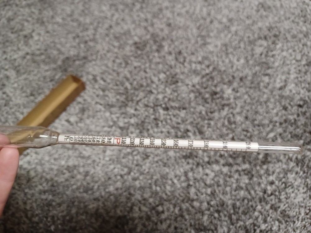 Vintage U.S. Custom House Hydrometer Proof & Tralle’s Scale Temp 60F