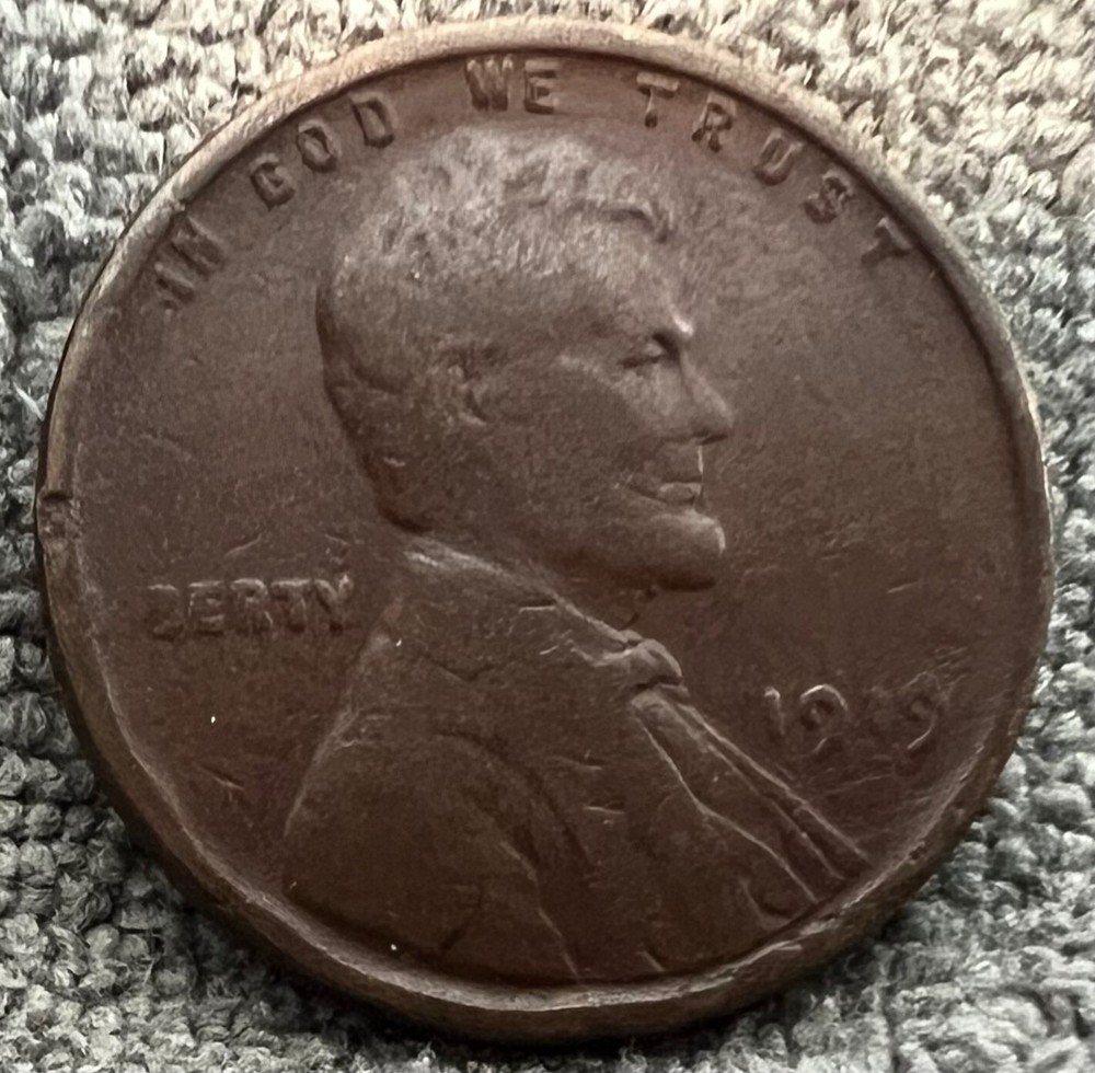 VG/F 1919 Lincoln Cent with errors (see description) #8425