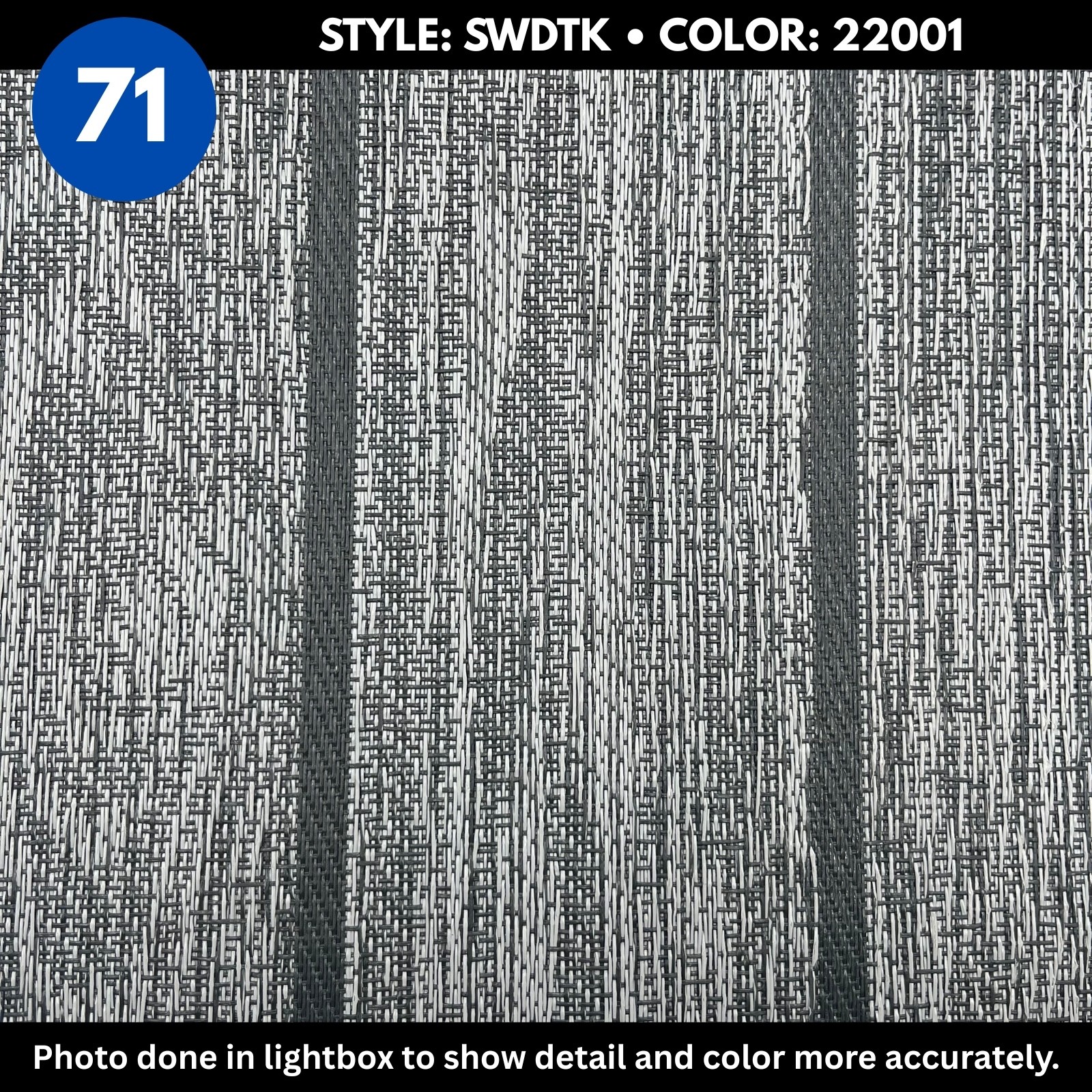 Woven Vinyl Flooring | Woodland Teak  - Greysmoke | 8'6" W | Choose Your Length