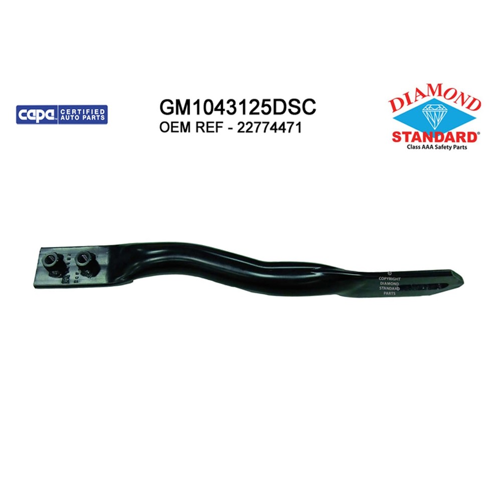 Replacement Steel Front Passenger Side Outer Bumper Face Bar Brace