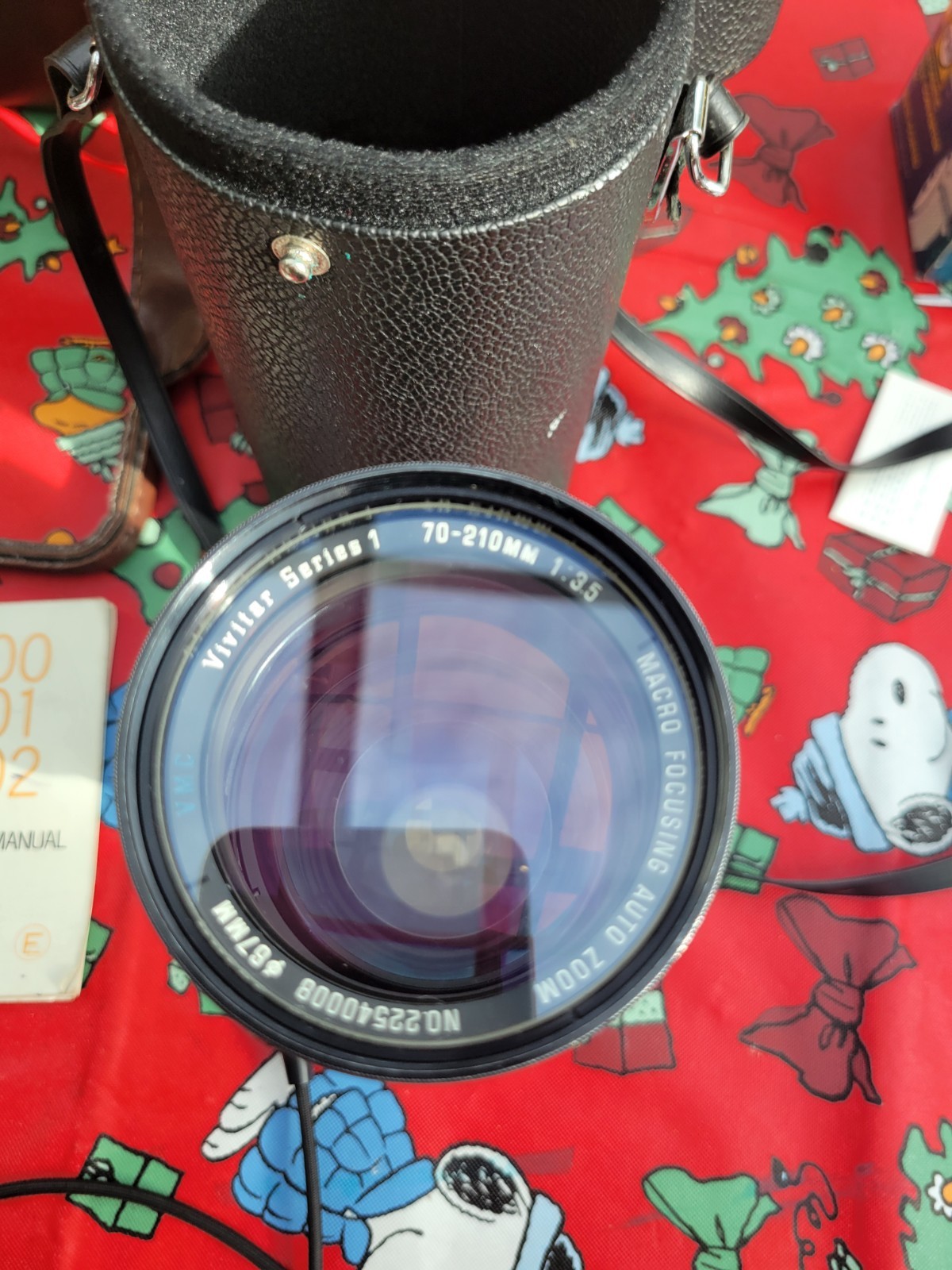 Vintage Minolta SR-T Camera with 2x lens and Vivitar 70-210mm lens