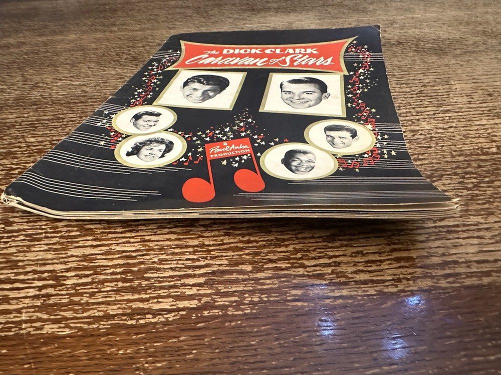 DICK CLARK CARAVAN OF STARS PROGRAM 1960'S PAUL ANKA CHUBBY CHECKER JIVE FIVE