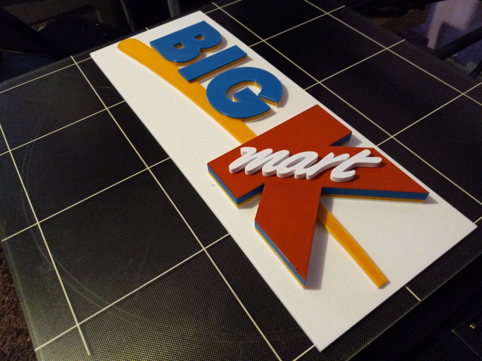 15" Vintage 3D Big K Kmart Sign, 3D printed. 3D reproduction logo 15"×6"×1"
