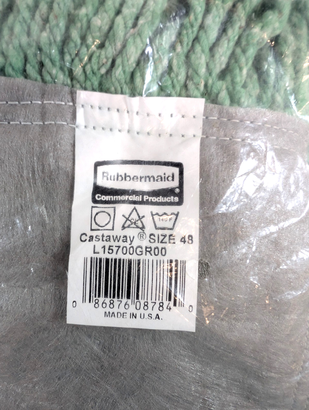 RUBBERMAID COMMERCIAL PRODUCTS L15700GR00 Dust Mop,Green 48"