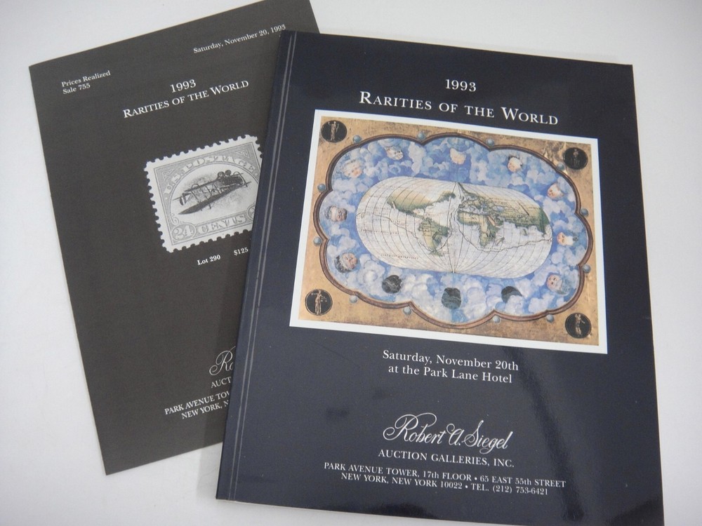Siegel Stamp Auction Catalog w Prices Realized 1993 Inverted Jenny German Office