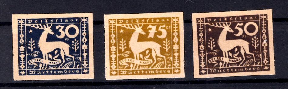 Württemberg Test Prints 147/49PU Impeccable (BA3489