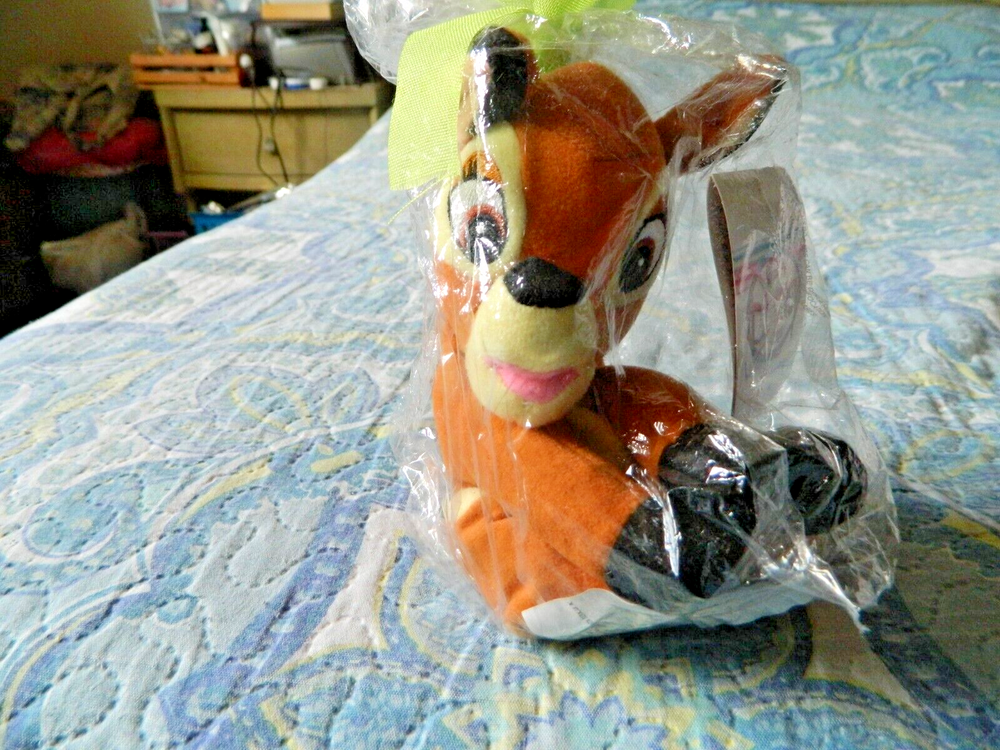 Bambi Bean Bag Plush Signed by Donnie Dunagan