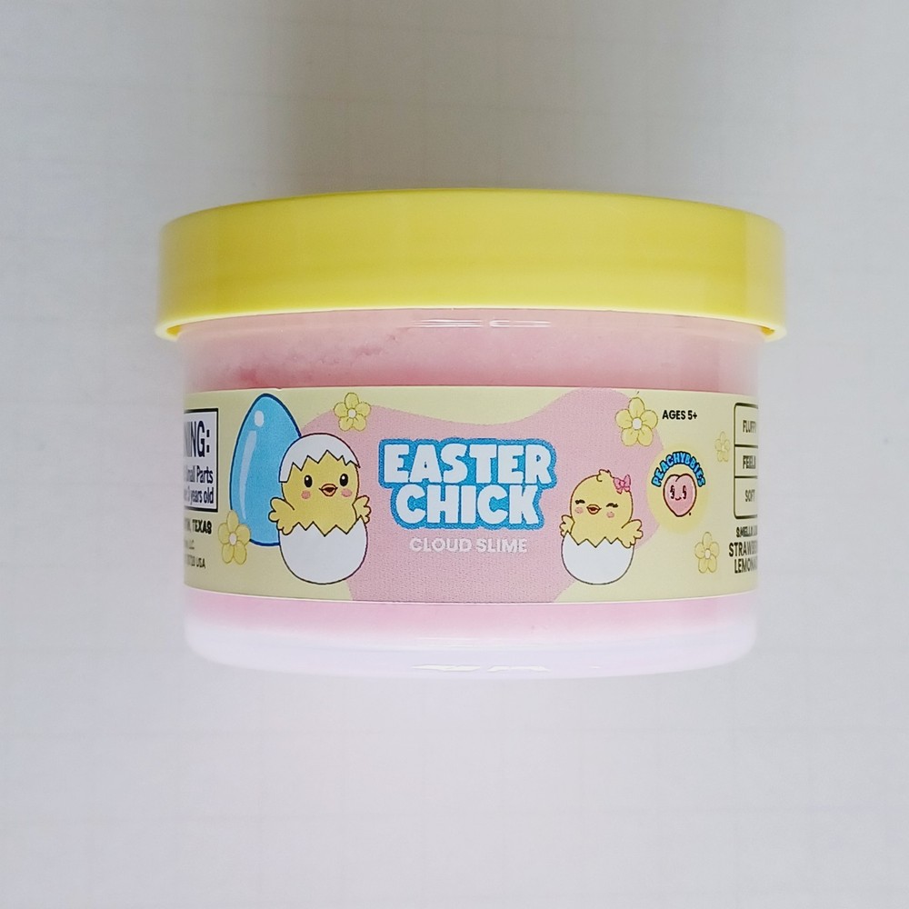 Peachybbies Easter Chick Strawberry Fluffy Soft Cloud Slime - Easter Exclusive