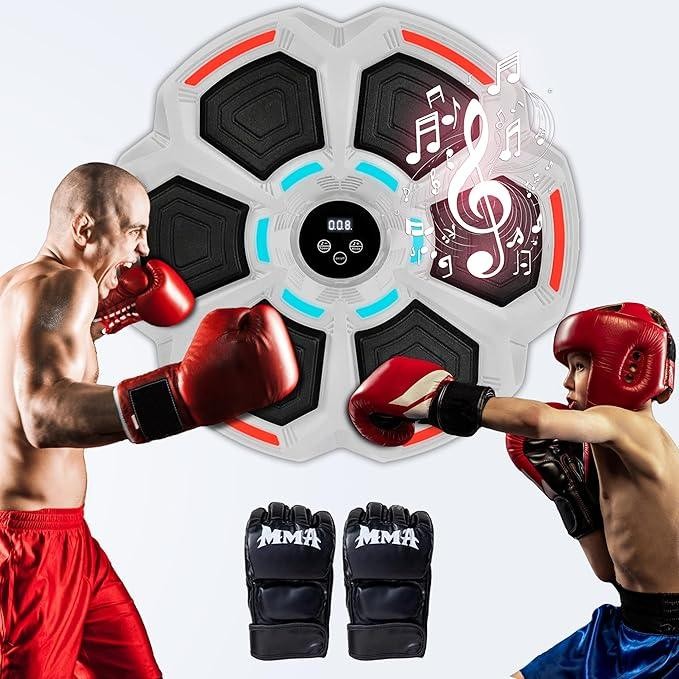 PHYLOKS Musical Boxing Machine – Wall-Mounted Boxing Trainer with Gloves