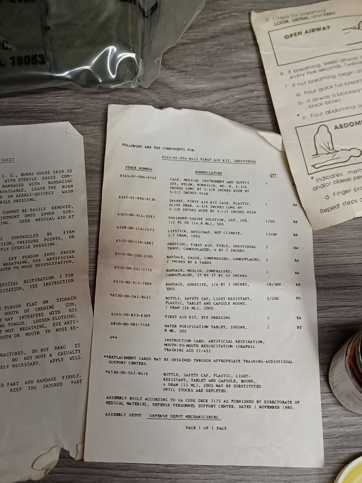 Vintage Military First Aid Kit