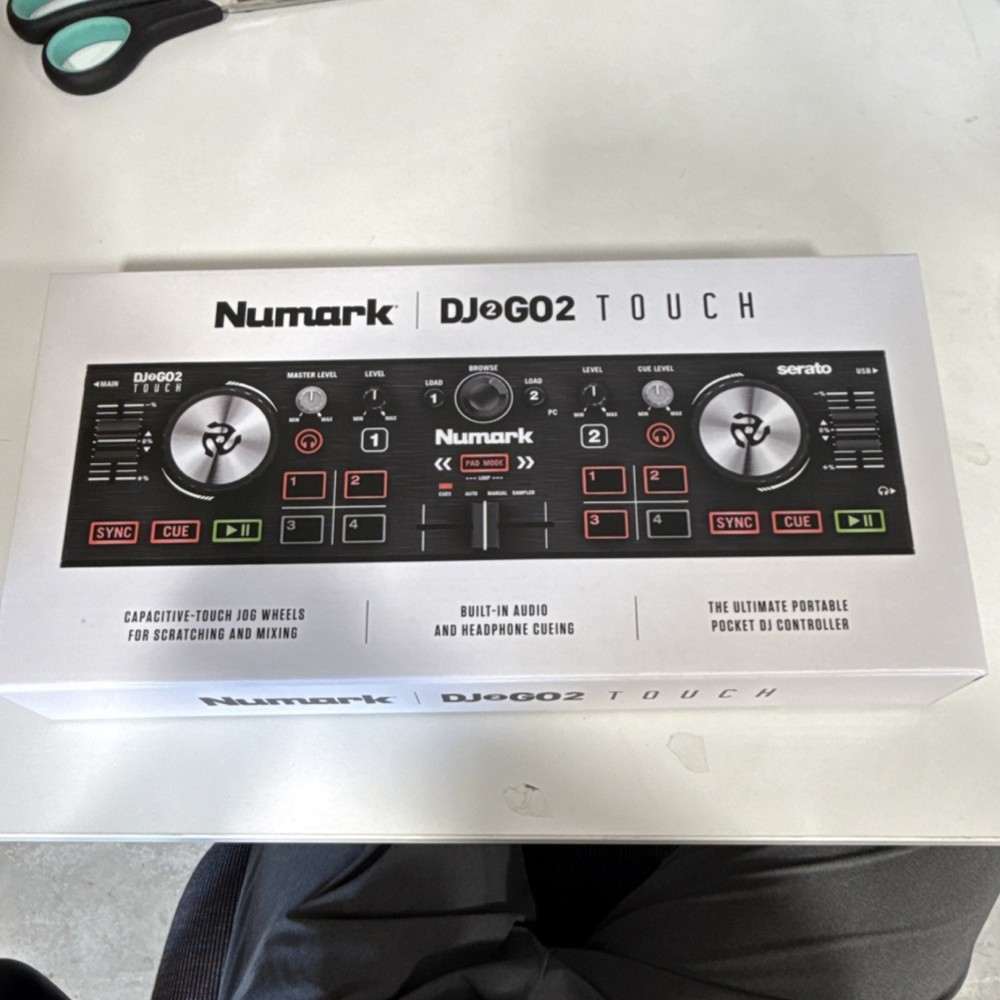 Numark DJ2GO2 Touch Portable Double Deck Controller Touch Jog Wheels Mixer