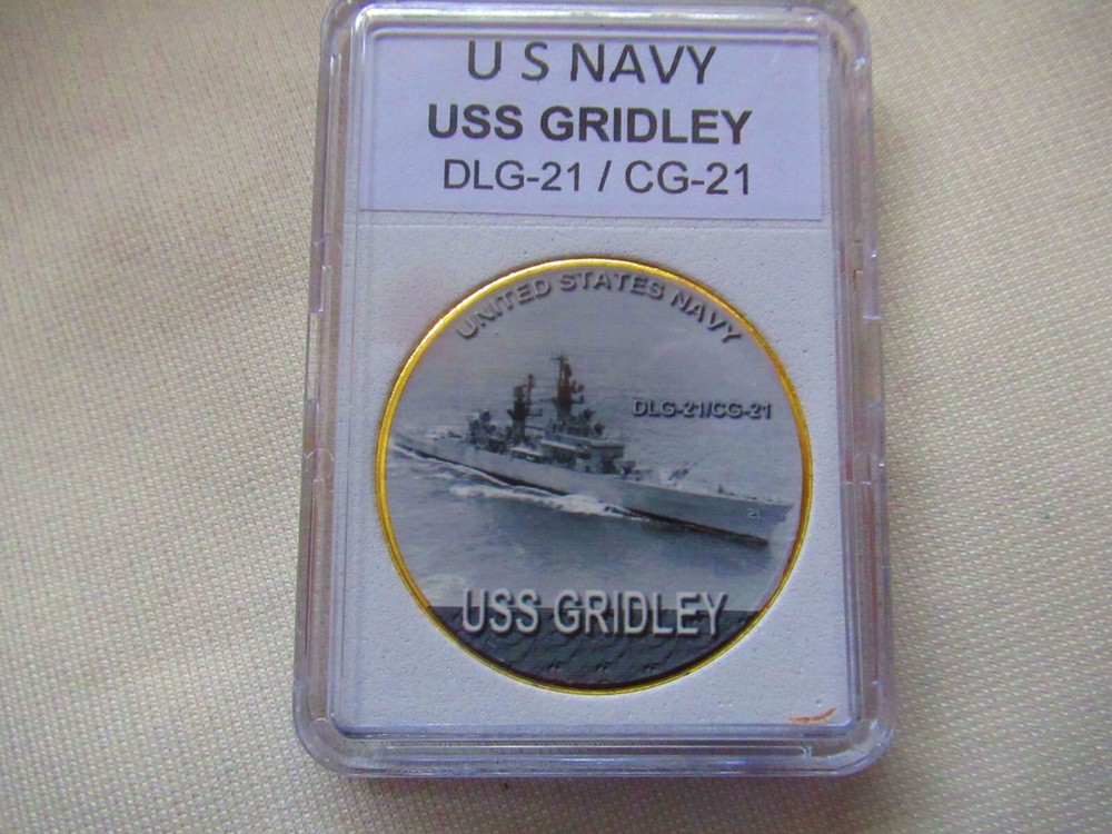 US NAVY - USS GRIDLEY (DLG-21/ CG-21) Challenge Coin