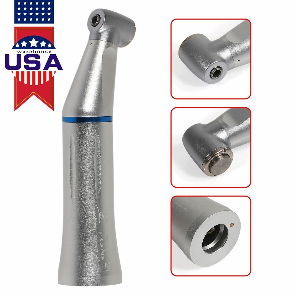 Dental Inner Water Contra Angle (LED) Low Speed Handpiece Push Button E-type tr