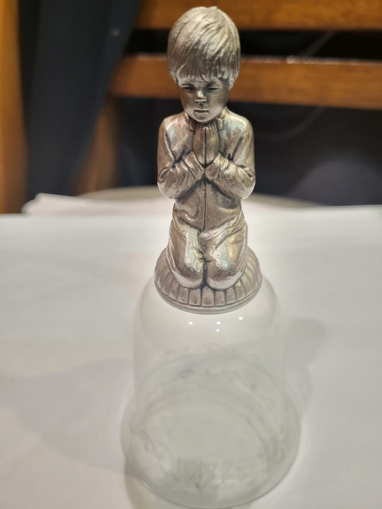 FRANKLIN MINT 1977 Silver & Crystal Bell