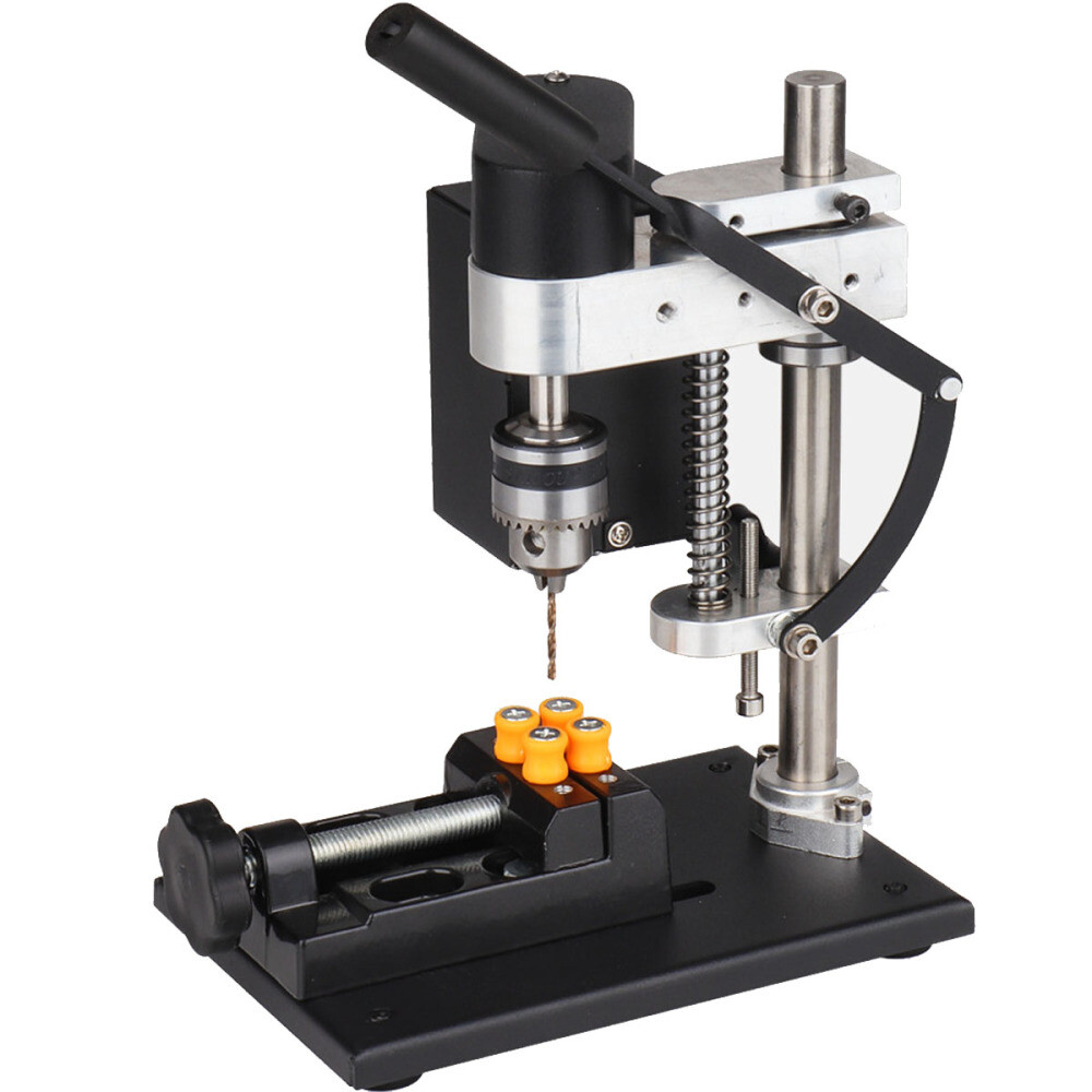 Mini Bench Drill Press Machine Desktop Power Tool Adjustable Drilling Machine US