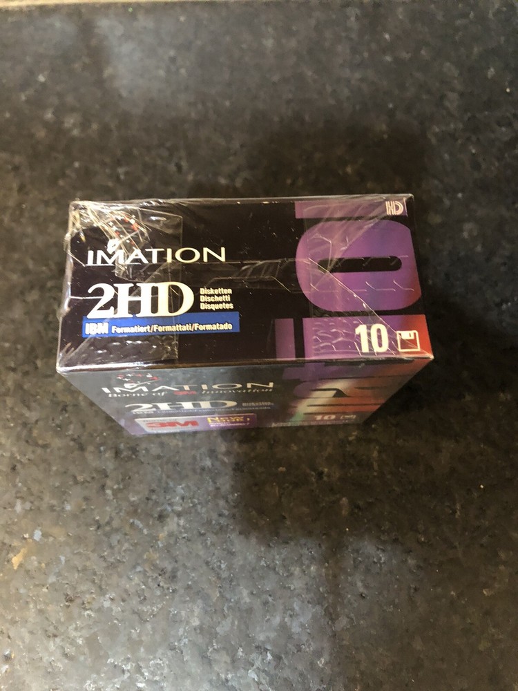 Diskette IBM Formatted 2HD IMATION 3M 10 Box Sealed New
