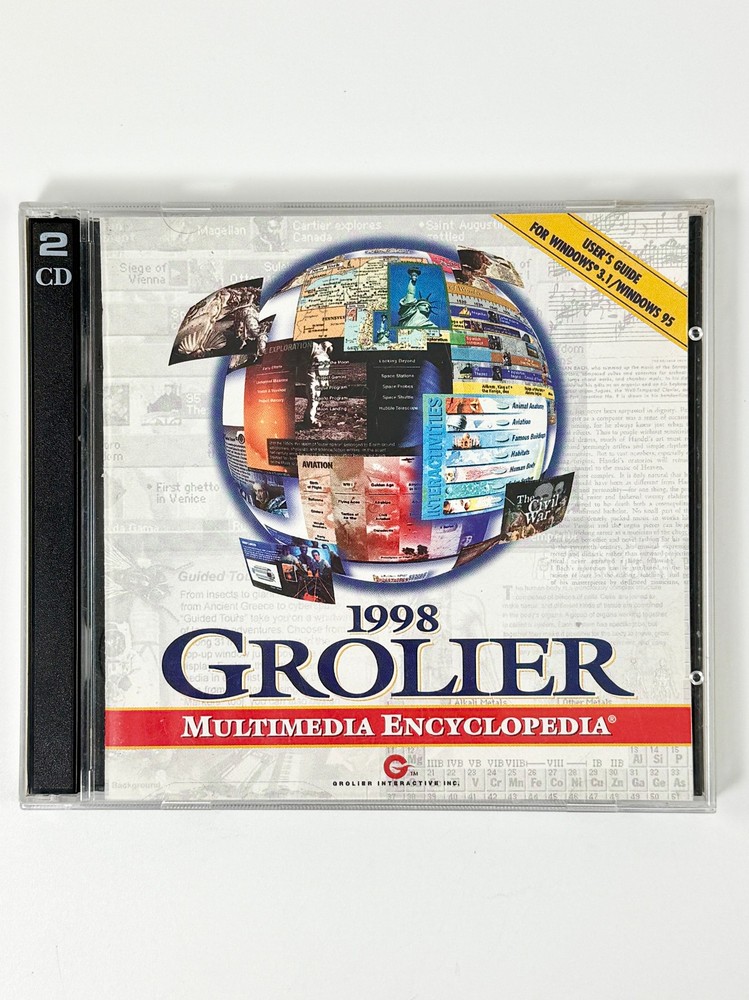 The 1998 Grolier Multimedia Encyclopedia (PC, CD-ROM) Win 95/3.1