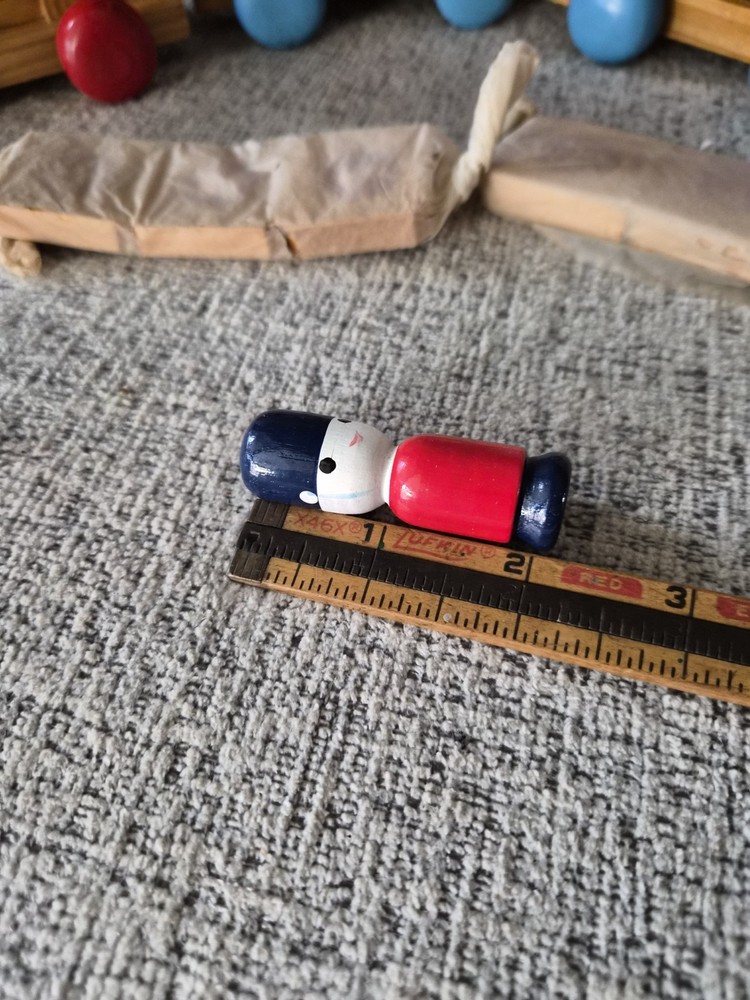 Vintage wooden guardsman train, New, Opened Box