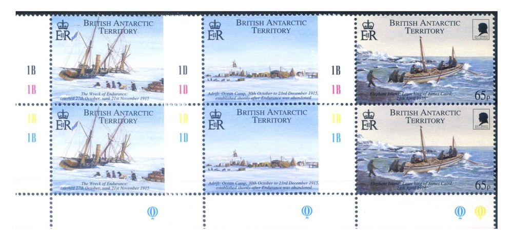British Antarctic Territory. Ernest Shackleton 1999. Couples.