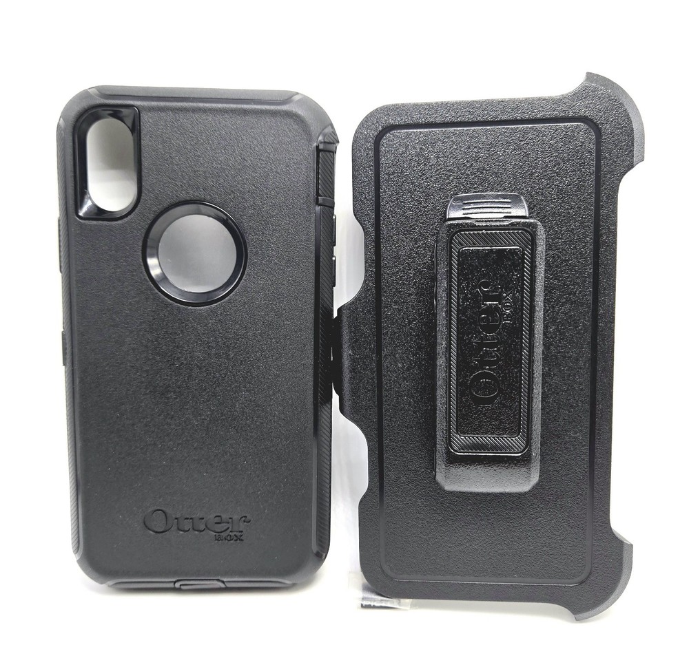 IPhone X / Xs Case - Black Otterbox Defender - Wireless Charging Compatible