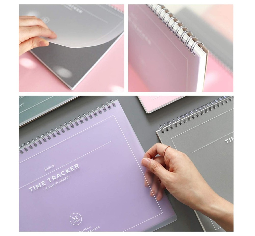 Paperian Believe Time Tracker - A4 Size Wirebound Undated Learning Planner/To...