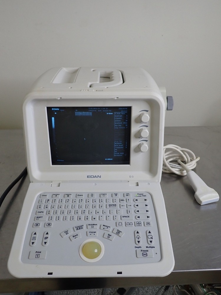 Edan D3 Digital Ultrasonic Diagnostic Imaging System w/ L741 Linear Array Probe