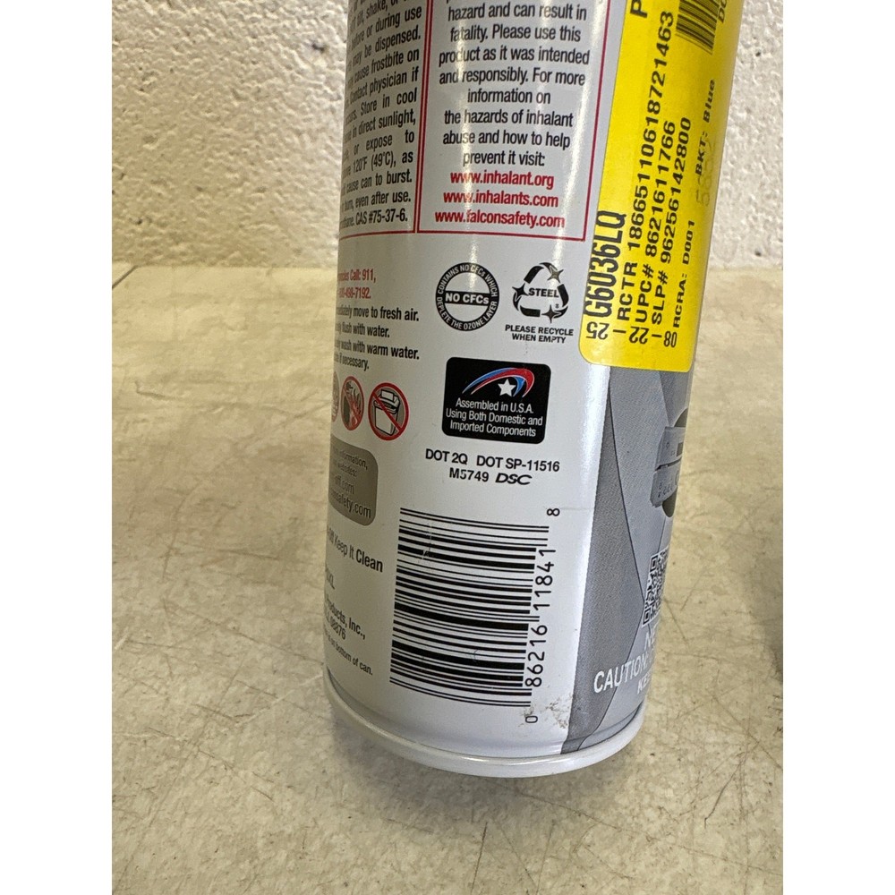 3-PACK Dust-Off Compressed Gas Disposable Duster 10oz Each - NO STRAW