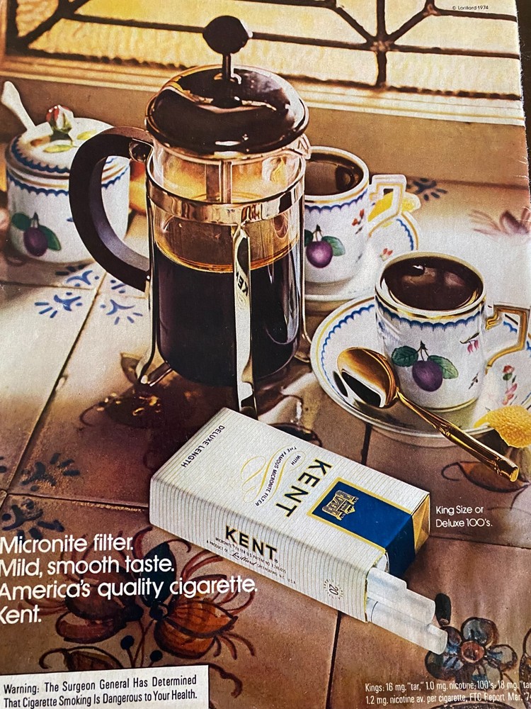 Kent Cigarettes, Full Page Vintage Print Ad