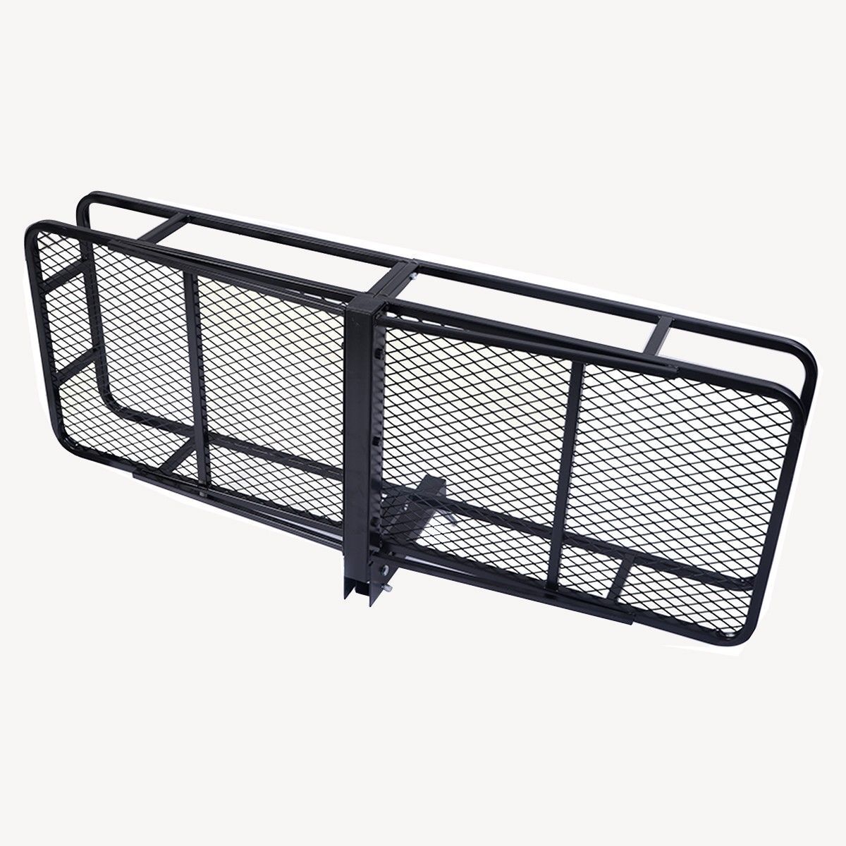 For 2" Car SUV Truck Folding Hitch Mount Cargo Carrier Rack 650lb Luggage Basket