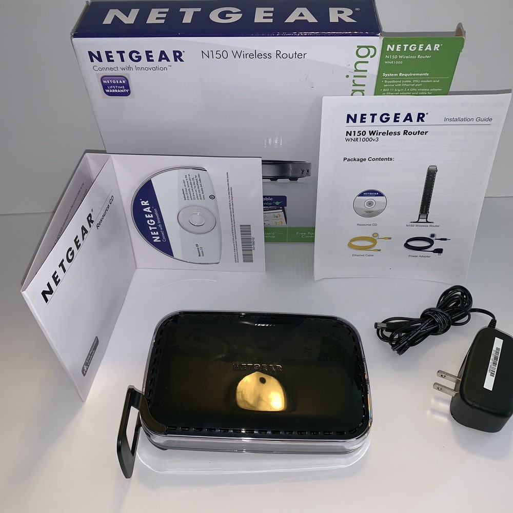 Netgear N150 Wireless Router No Ethernet Cord E15