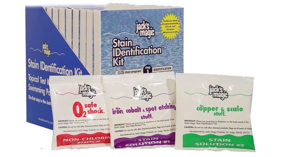 Jack's Magic JMSTAINID Swimming Pool Stain Identification Kit