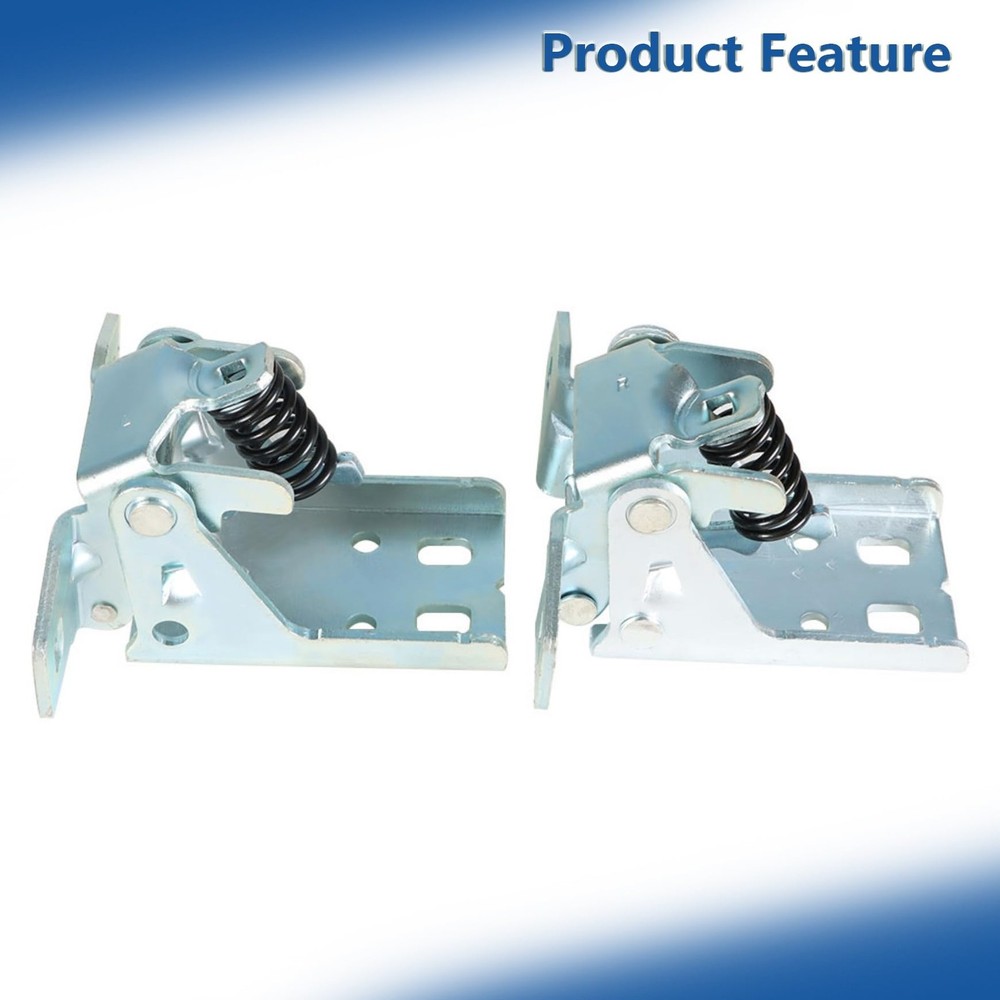 2 Pcs Silver Steel Left and Right Side Front Upper Door Hinge...