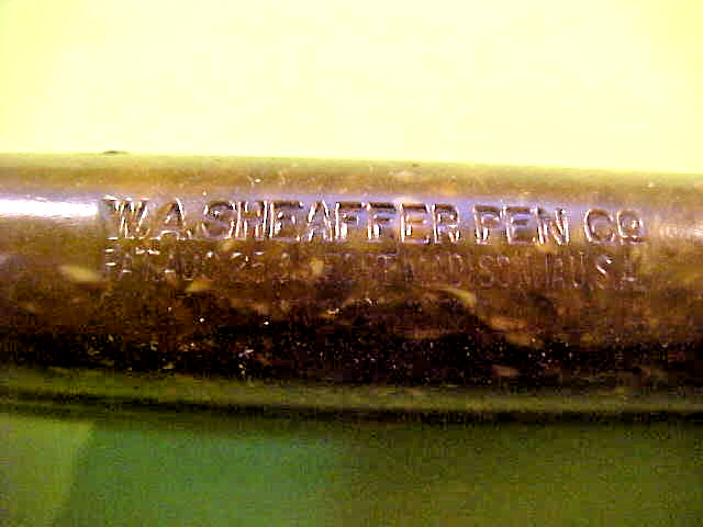 Sheaffer's Fountain Pen Jade Green Color USA