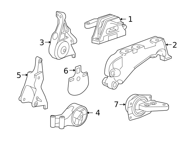 Genuine GM Automatic Transmission Rear Mount Bracket 13228288