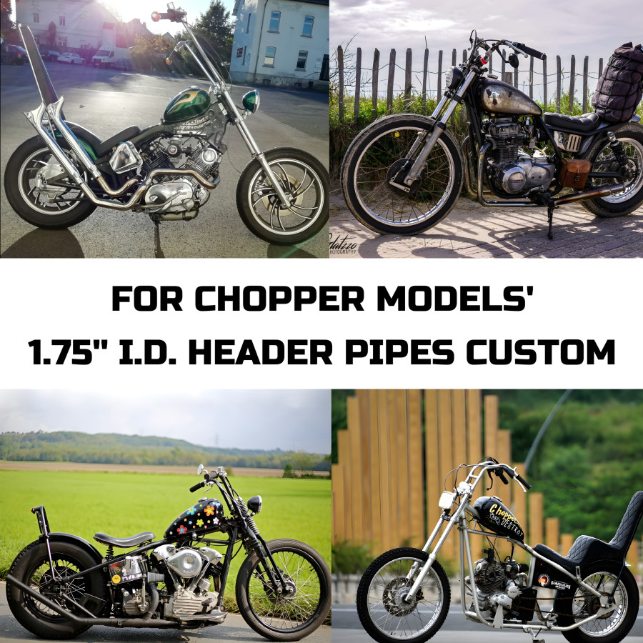 Fishtail Tail Pipe Tip for 1.75'' O.D. Header Pipes or Drag Pipes, Sold in Each