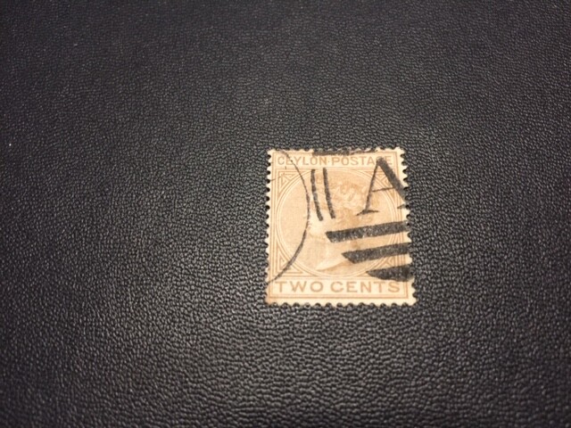 Ceylon stamp 85 used